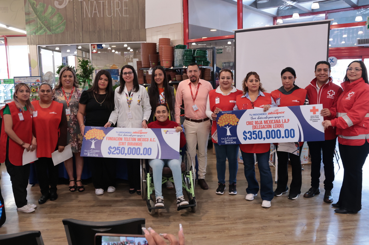 Se benefician asociaciones con el programa de Redondeo de Tiendas Alsuper.