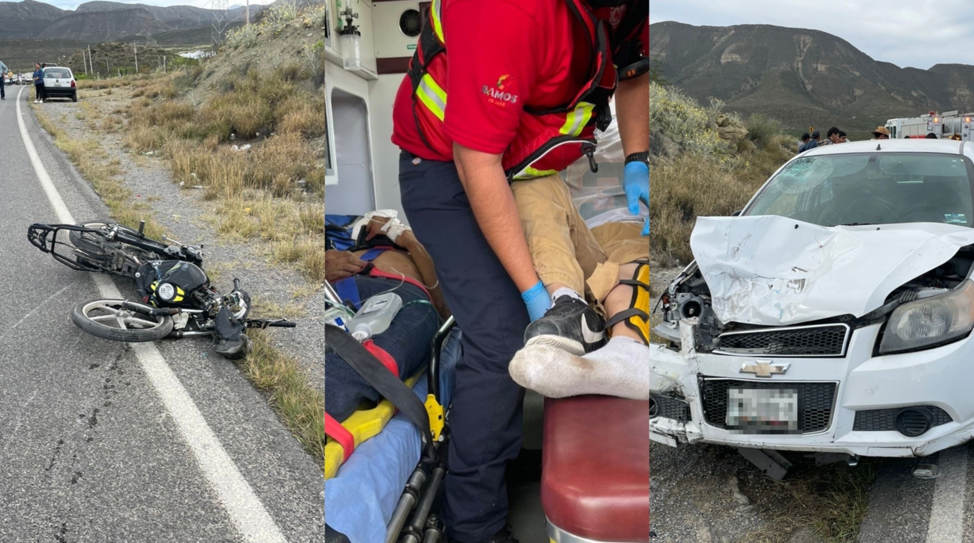Secuelas del accidente sobre la carretera antigua a Monclova. (EL SIGLO DE TORREÓN)