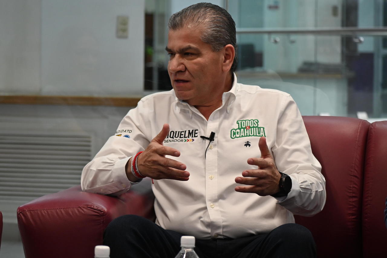 El candidato a senador, Miguel Riquelme, expuso en entrevista un punto toral de sus propuestas y desde luego tiene que ver con la Seguridad.