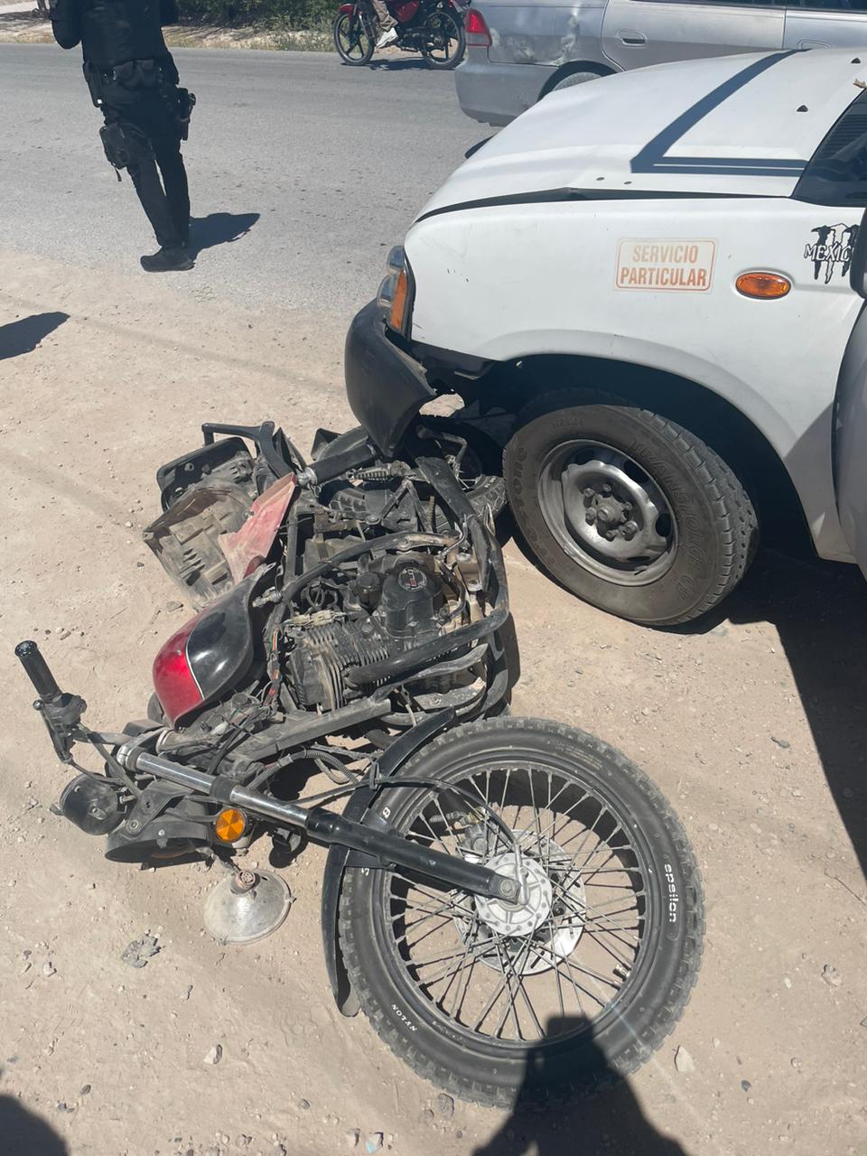 Accidente de motocicleta en Lerdo. (EL SIGLO DE TORREÓN)
