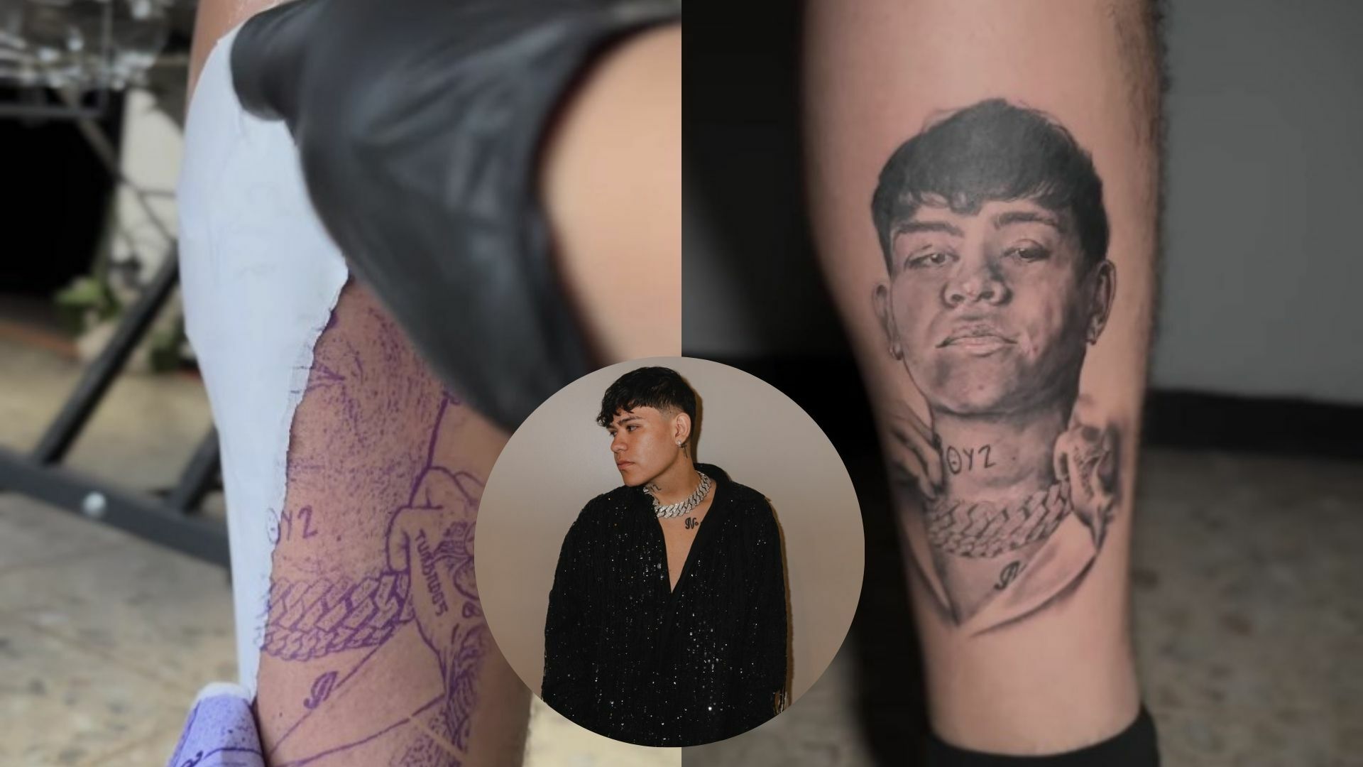 Un tatuador lagunero sorprendió en redes sociales después de mostrar que uno de sus clientes se tatuó la cara del cantante de corridos tumbados, Junior H. 