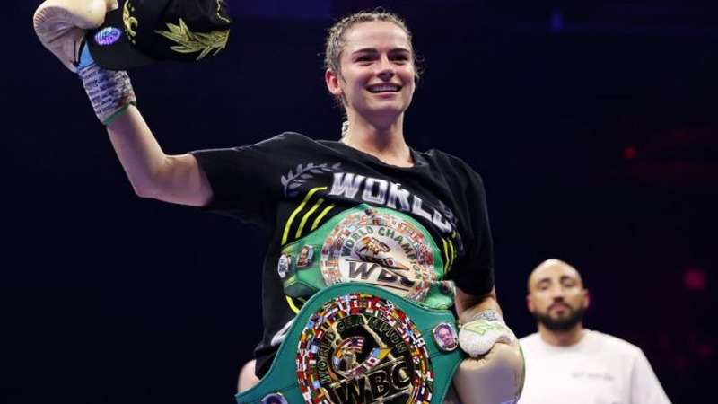 Skye Nicolson conquistó título Pluma del Consejo Mundial de Boxeo