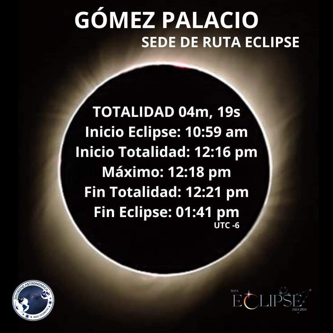 ¿A qué hora es el eclipse solar total? Aquí te lo mostramos