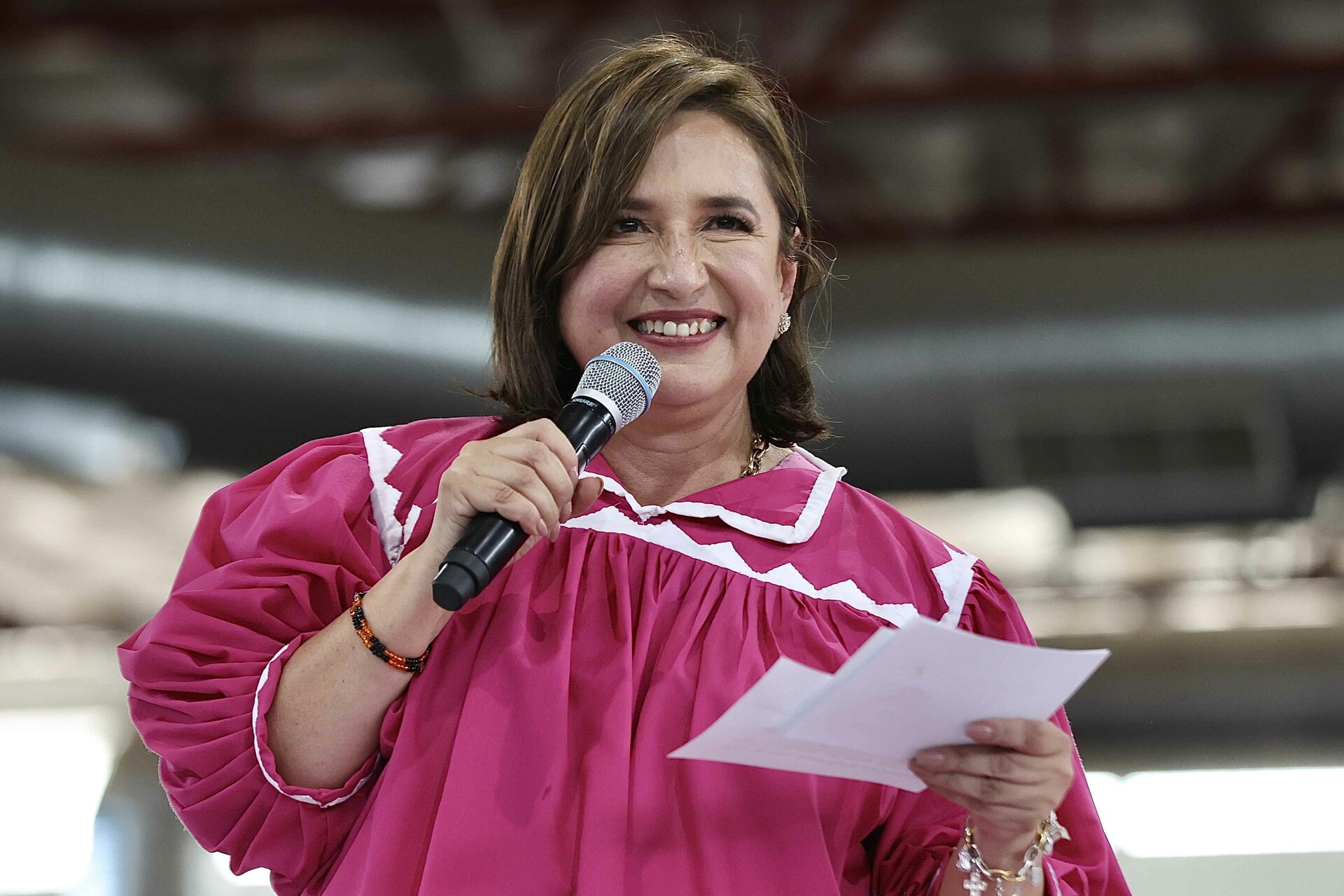 La candidata presidencial del PAN, PRI y PRD, Xóchitl Gálvez. (ARCHIVO)