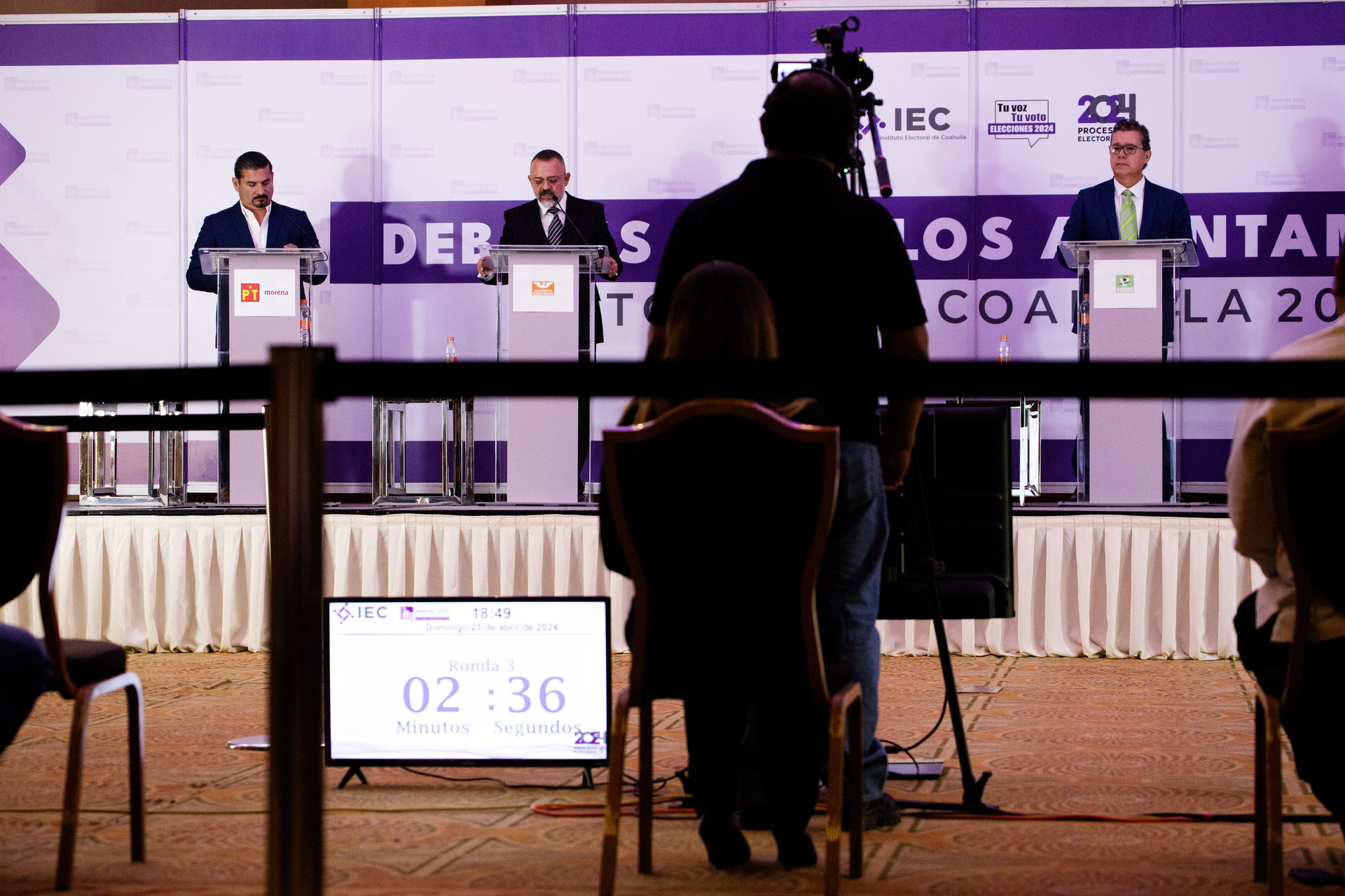 Debate entre candidatos a la alcaldía de Torreón. (ENRIQUE CASTRUITA)