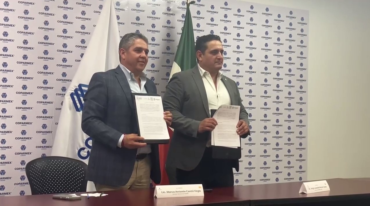 Coparmex firmó un convenio con el Icatec para brindar capacitación a costos económicos y de alta calidad a sus trabajadores. (FABIOLA P. CANEDO)