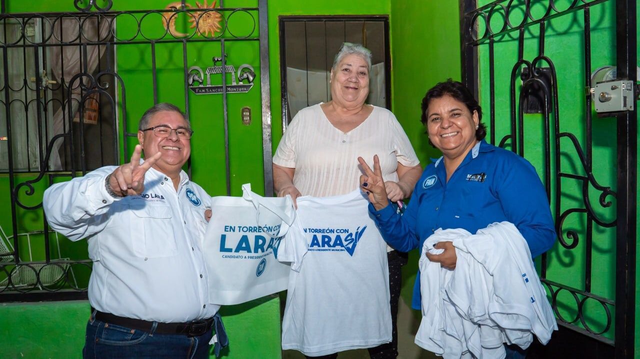 El candidato del PAN a la alcaldía de Torreón se reunió con habitantes de la colonia Valle Oriente.