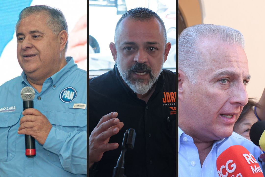 Sergio Lara, Jorge Torres y Román Cepeda, candidatos a la alacaldía de Torreón. 