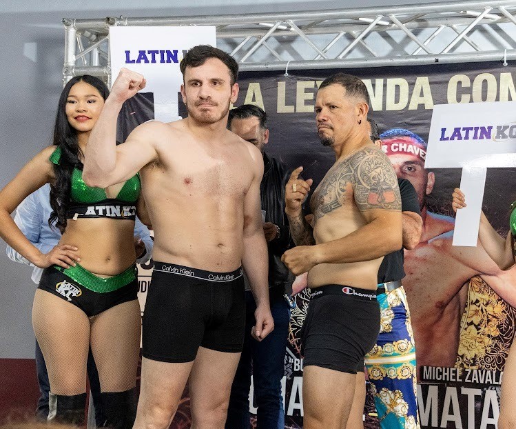 Tanto Omar Chávez como su rival Michel ‘Matador’ Muñoz, aprobaron la ceremonia de pesaje en Tijuana. (Especial)