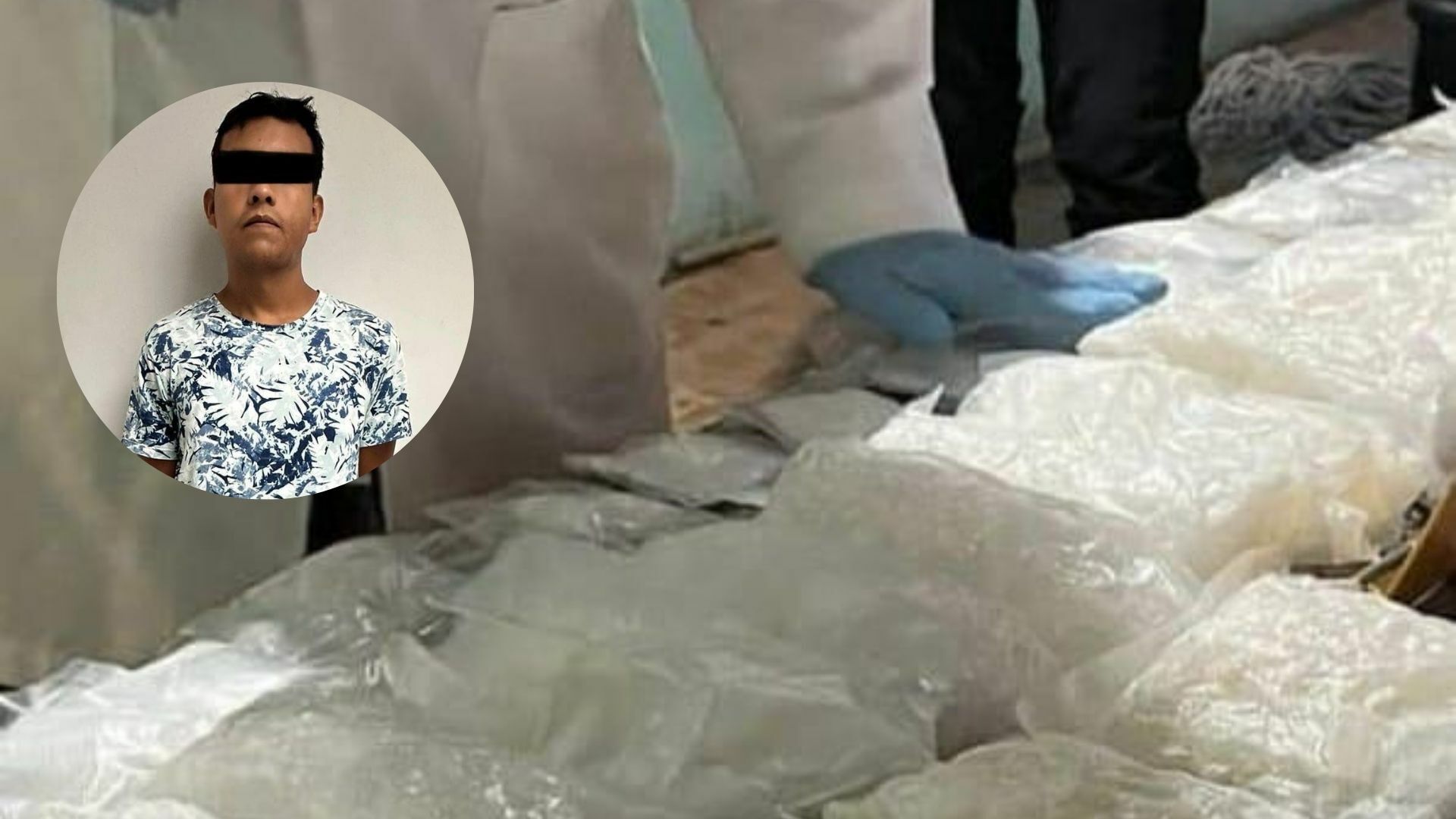 Aseguran 9 kilos de cristal durante cateo en Saltillo