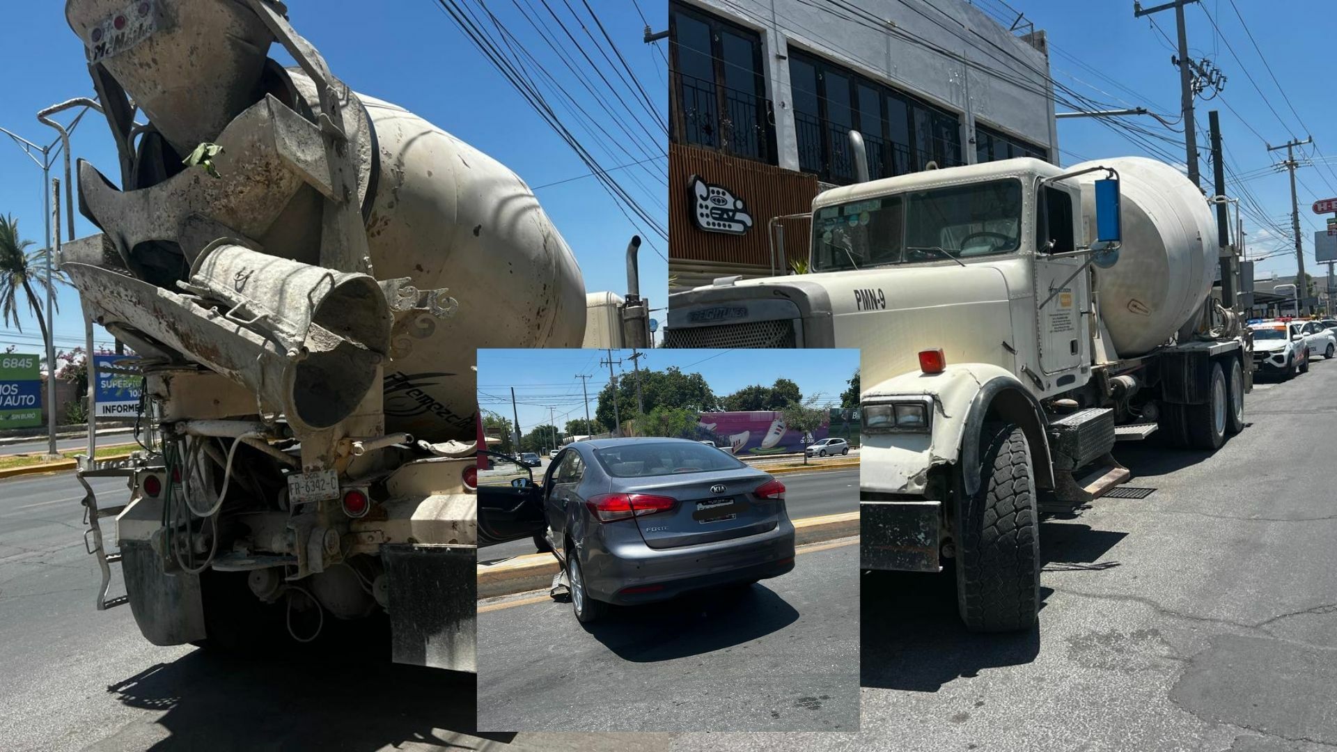 Choca auto contra tráiler en el bulevar Independencia de Torreón