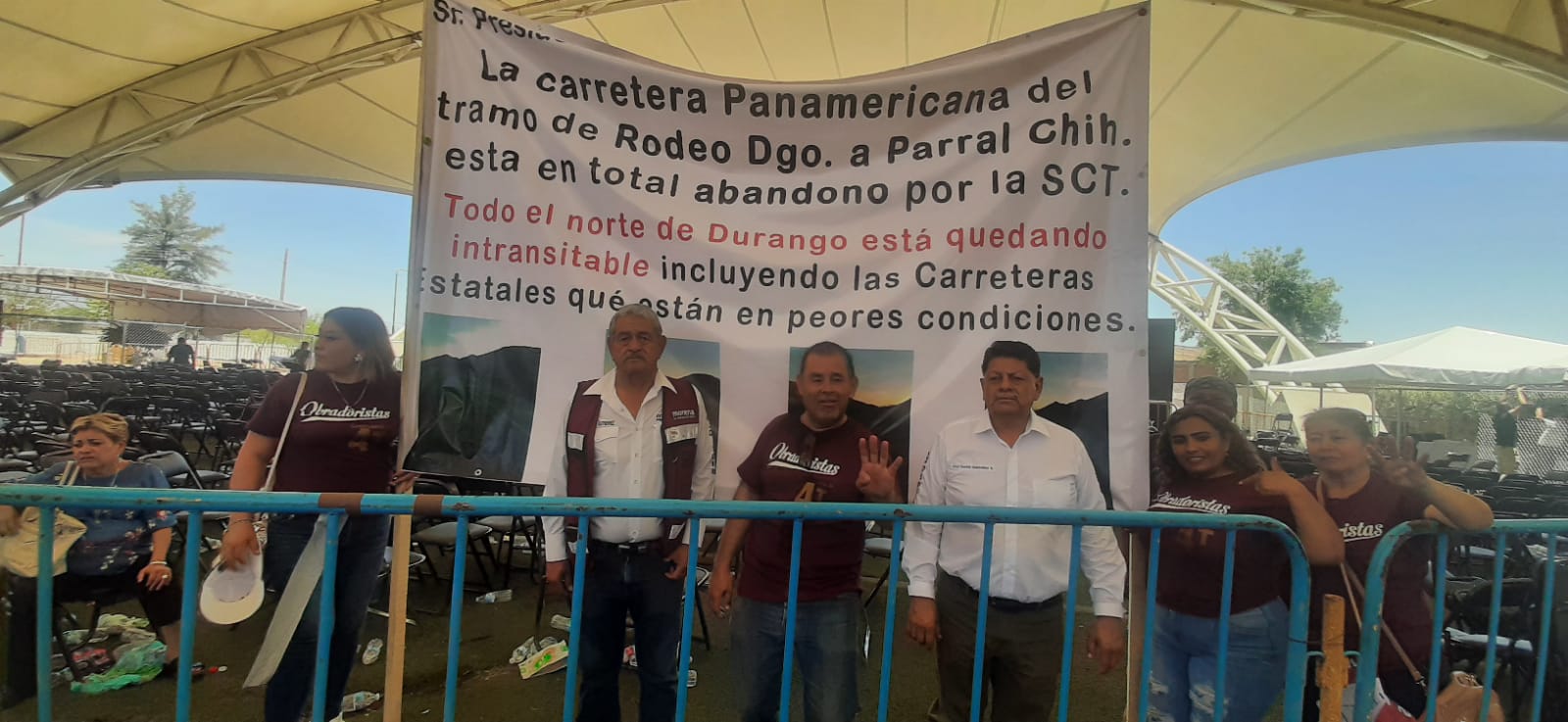 Morenistas en Durango piden a AMLO y a Villegas arreglar carreteras: 'están en pésimas condiciones'