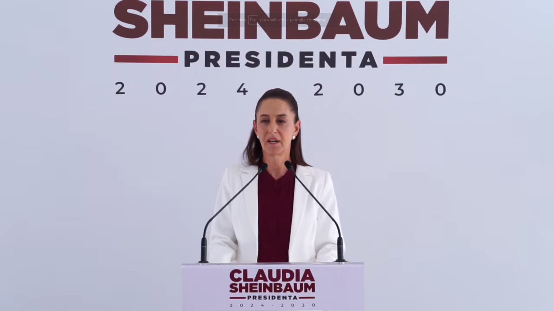 La virtual presidenta electa Claudia Sheinbaum. (ESPECIAL)