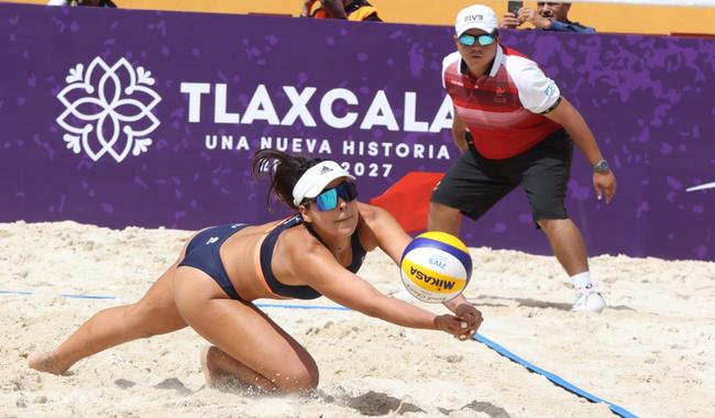 Arrasa México en debut del Preolímpico de Voleibol de Playa Tlaxcala 2024