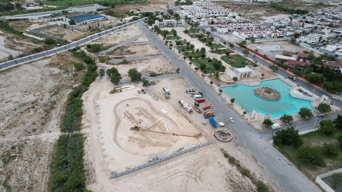 Avanza construcción de parque acuático en Ramos Arizpe