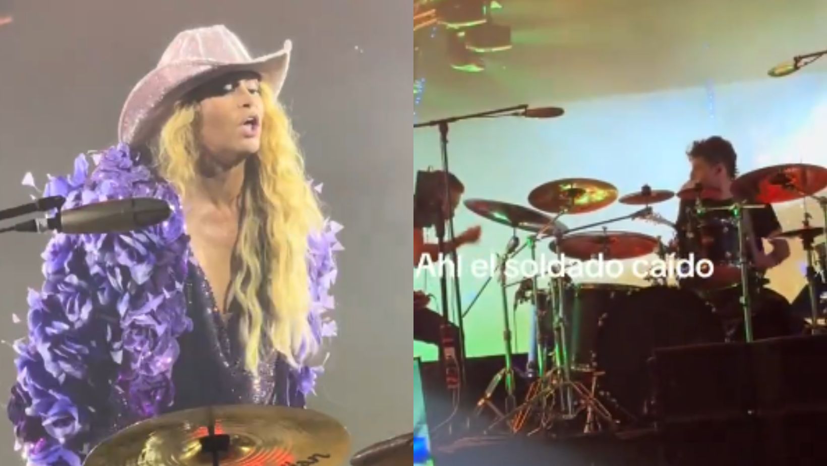 Paulina Rubio regaña a sus baterista en pleno concierto: '¿qué pedo, cabr..?'