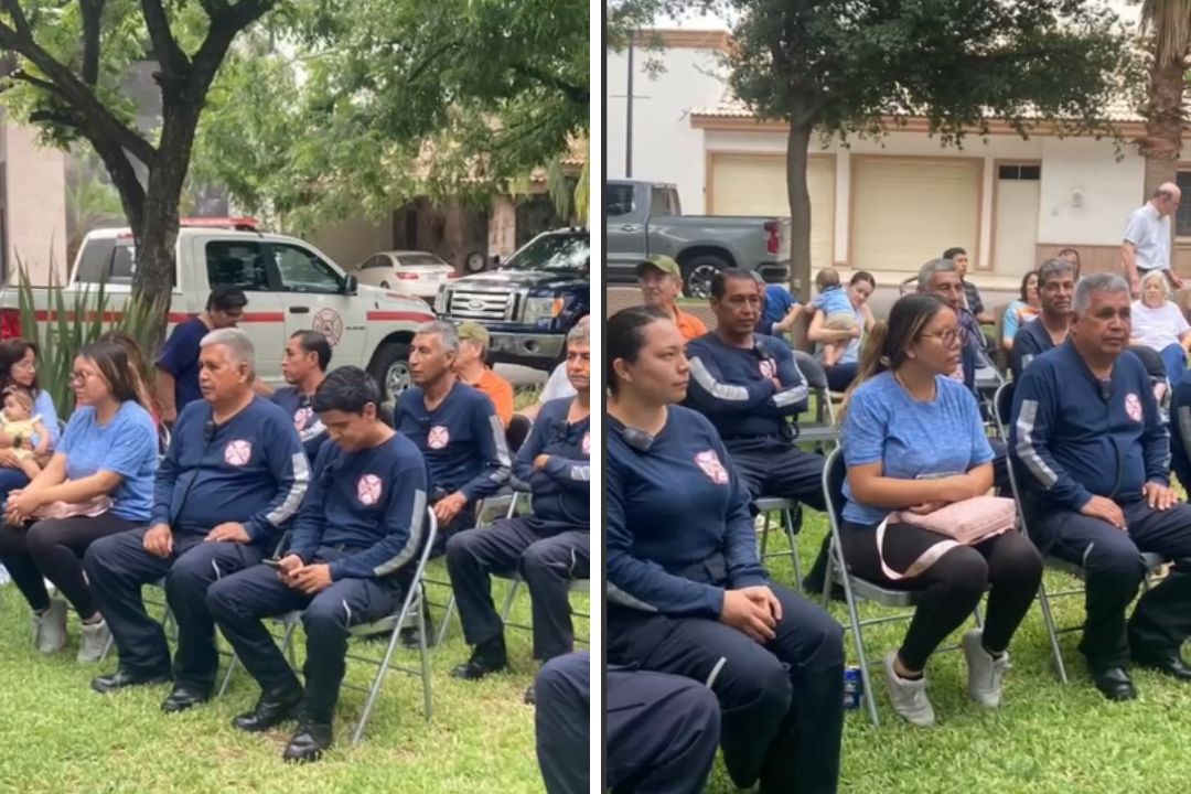 Agradecen y reconocen a bomberos y albañil que ayudaron en San Luciano