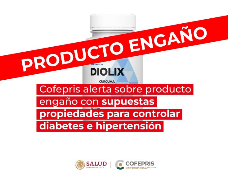 Alertan a hipertensos y diabéticos por ‘suplemento’ de Diolix