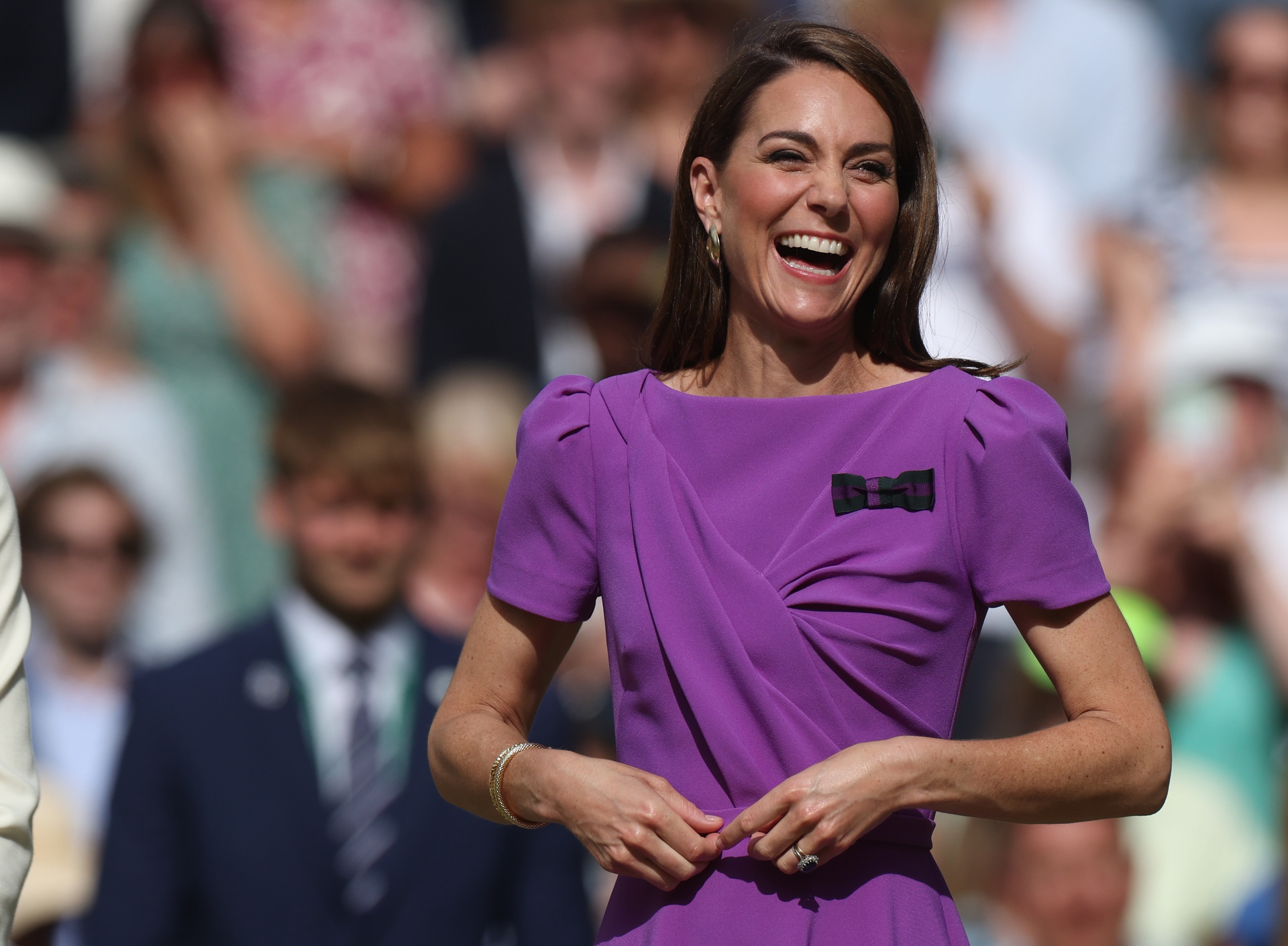 Kate Middleton es recibida con ovación en la final de Wimbledon