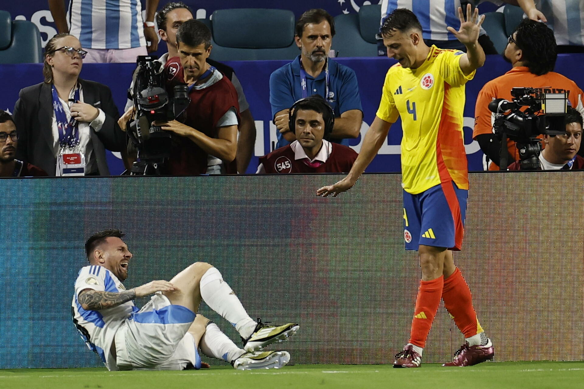 Messi abandona la final de la Copa América