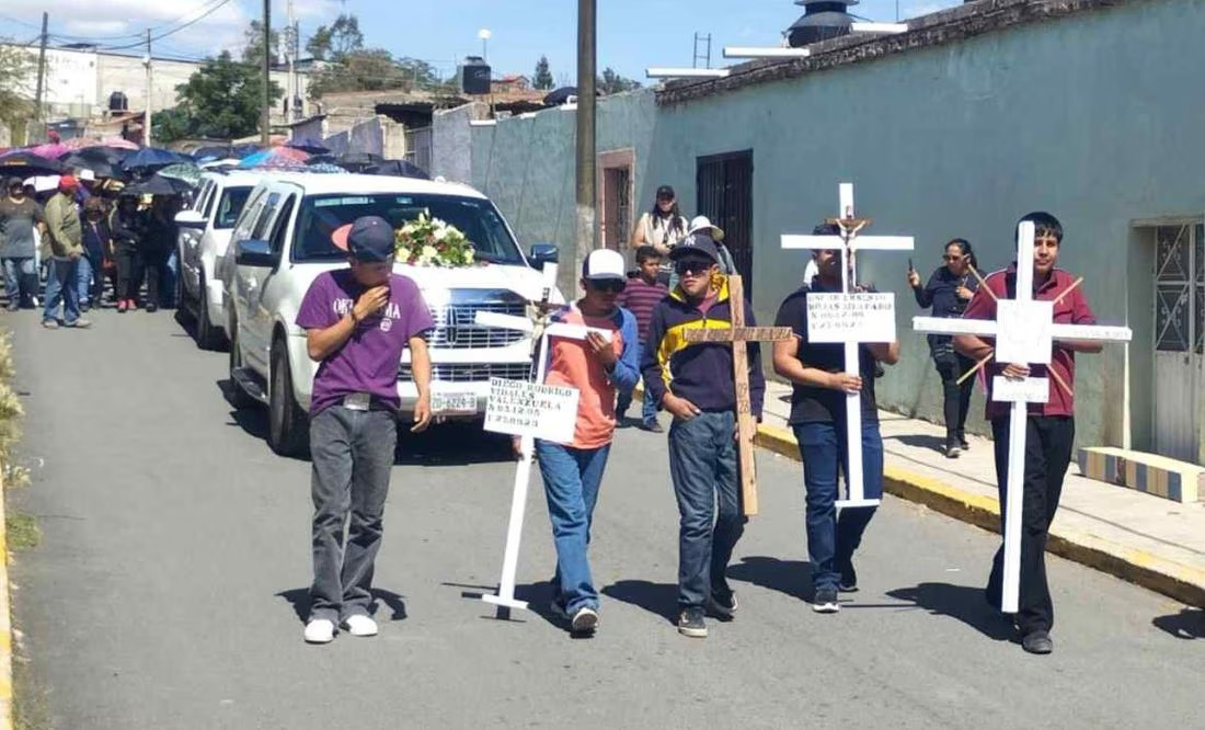 Velación de jóvenes asesinados en Zacatecas. 