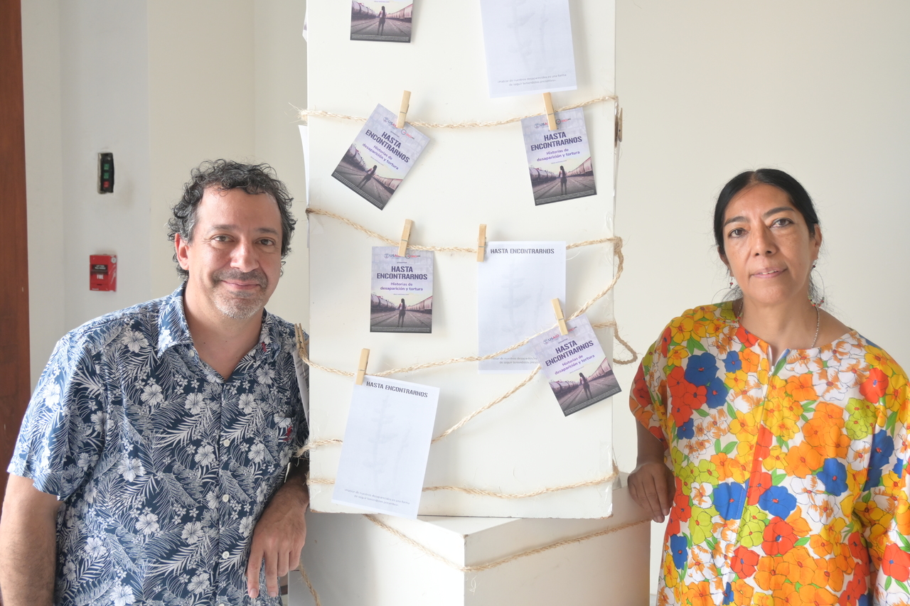 Cineastas. Inti Cordera y Patricia Carrillo acudieron al Museo Arocena para la proyección de la serie documental. (RAMÓN SOTOMAYOR)