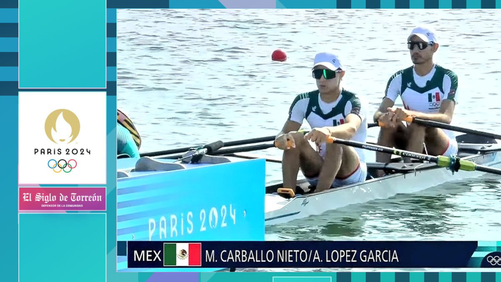 Mexicanos califican a la semifinal de remo en Juegos Olímpicos de París 2024