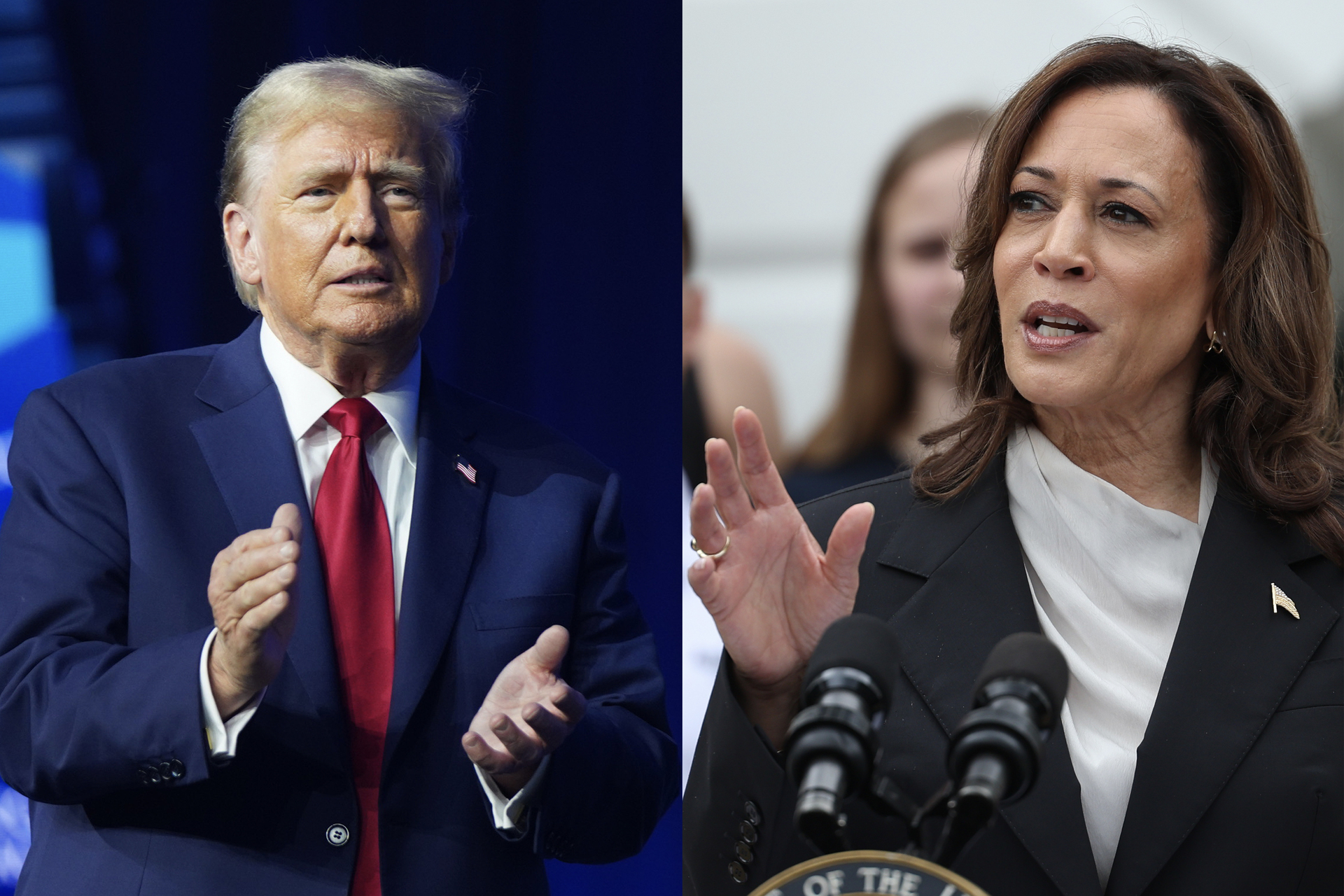 Donald Trump y Kamala Harris entran en recta final