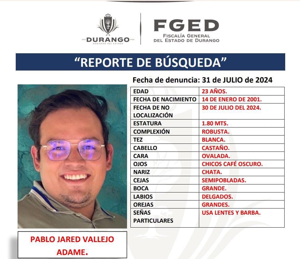 Pablo Jared Vallejo Adame. (EL SIGLO DE TORREÓN)