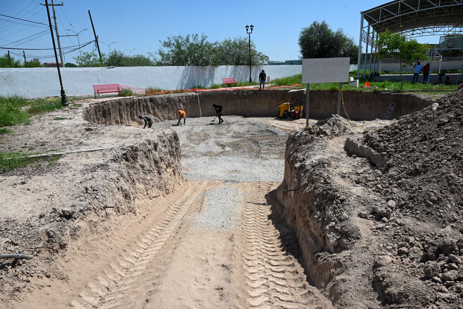 Construcción del Mega Tanque Primavera. (DIANA GONZÁLEZ)