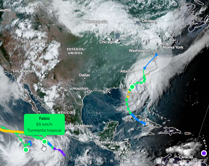 Se forma Tormenta Tropical Fabio, estos son los estados que serán afectados