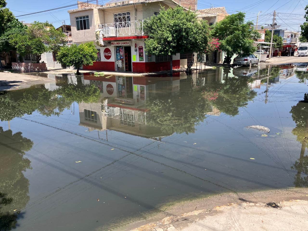 Colonias que reciben programa ASL no sólo presentan fugas de agua limpia, sino también del drenaje; Simas atiende reportes.  (MARÍA ELENA HOLGUÍN)