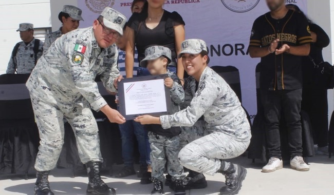 Este niño coahuilense de 5 años ya forma parte de la Guardia Nacional