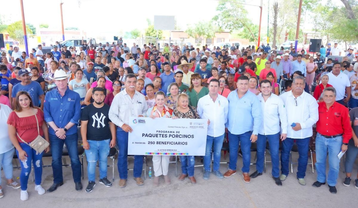 Leticia Herrera Ale proporciona ayuda a las familias rurales con la entrega de 250 paquetes de productos porcinos