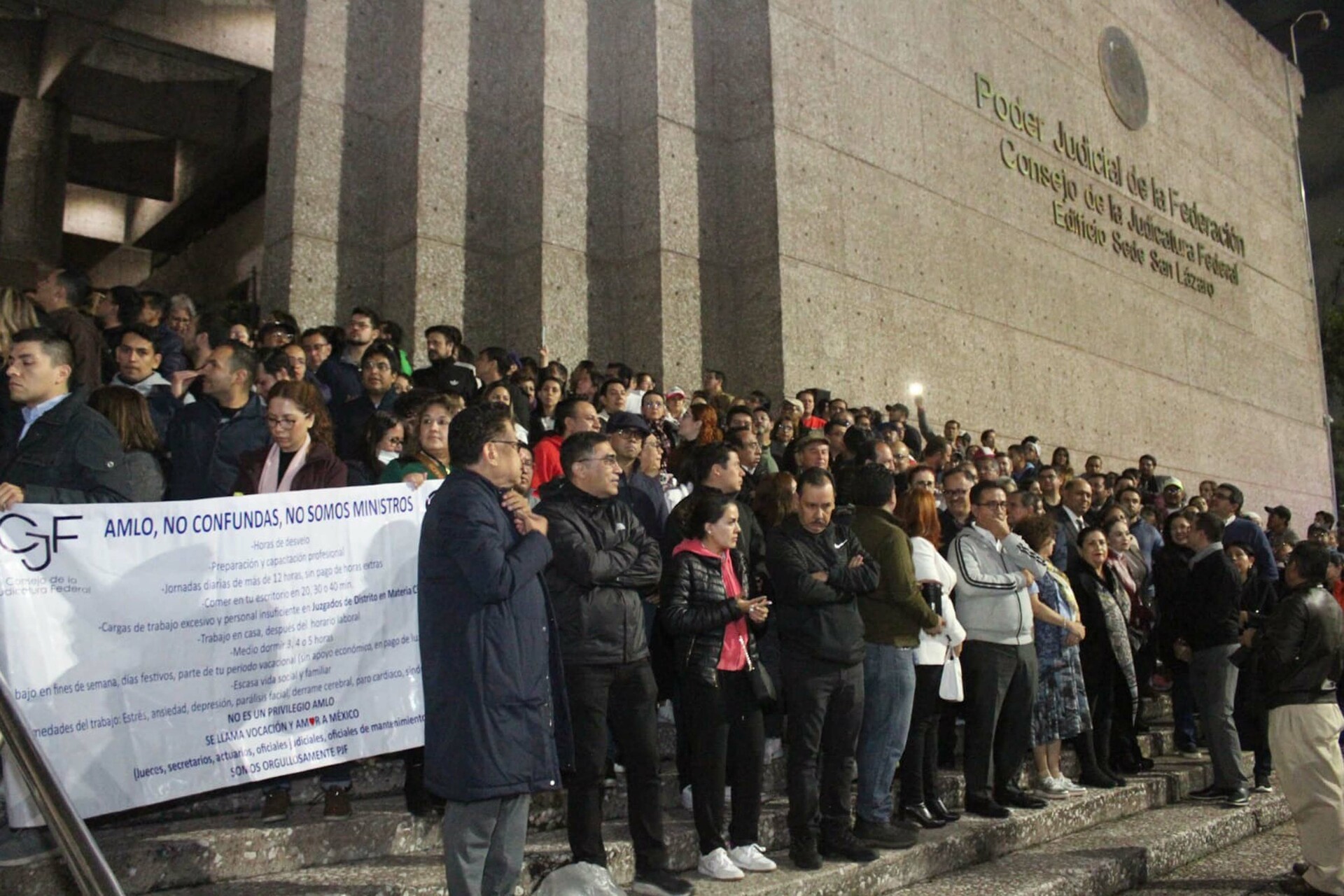 Poder Judicial de la Federación comienza paro nacional contra la reforma de AMLO