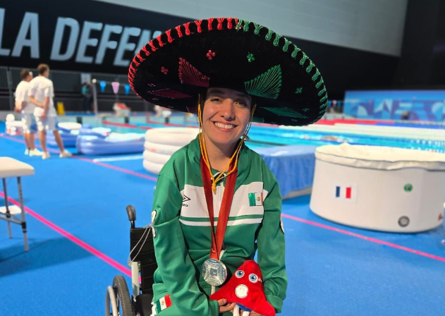 Mexicana Haideé Aceves gana otra medalla de plata en para natación en París 2024