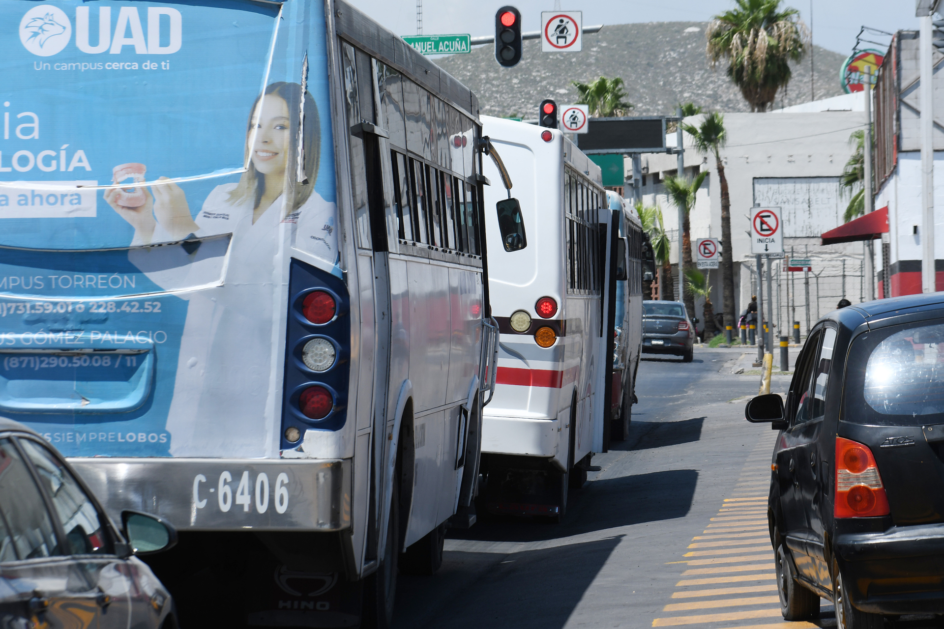 Los recorridos de transporte se modificaron en  algunos puntos con
inundaciones, aunque se ha ido normalizando el servicio.