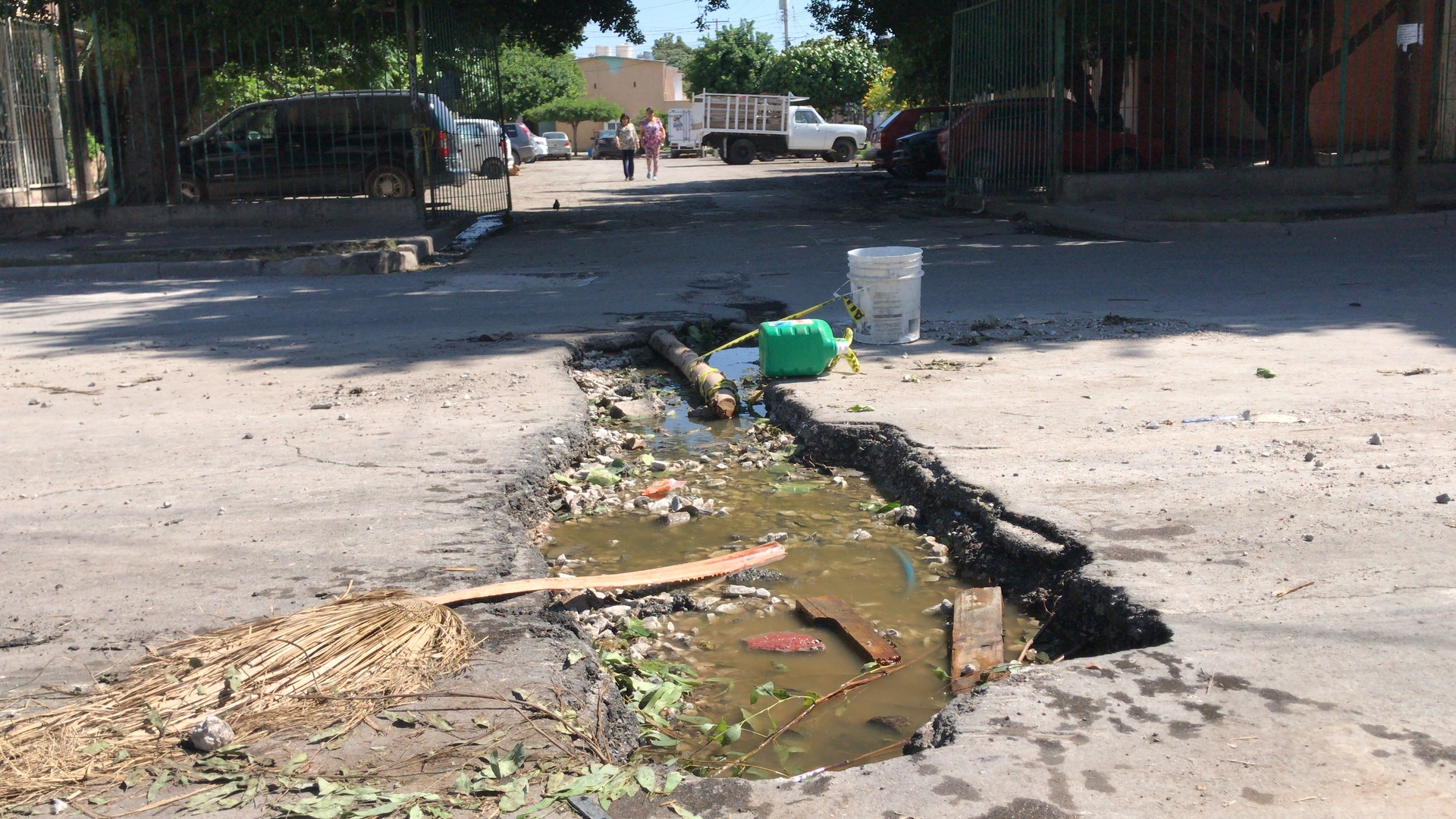 Aún no se han cuantificado los daños al pavimento por las lluvias.