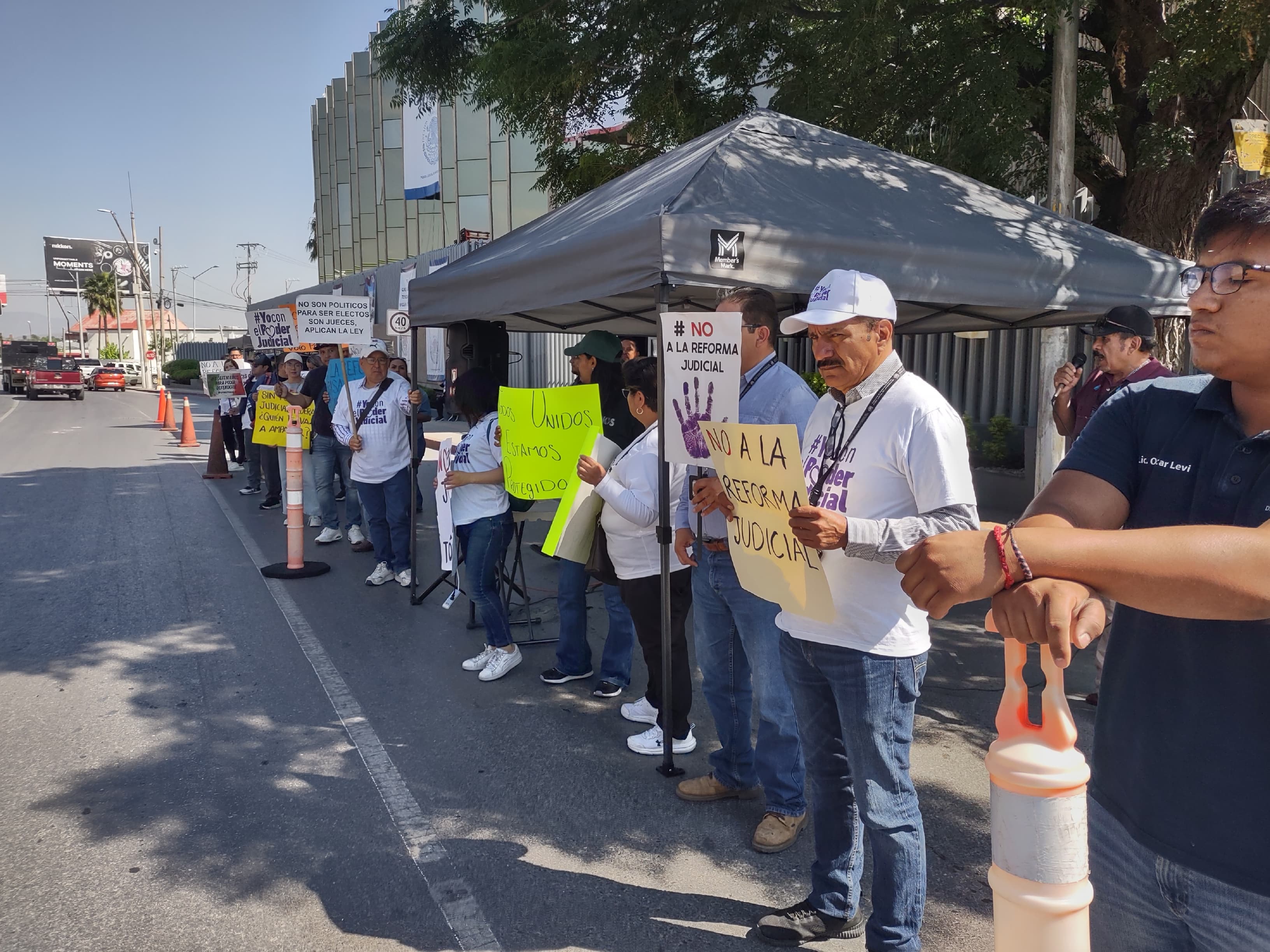 Protestan en el PJF por aprobación de Reforma Judicial