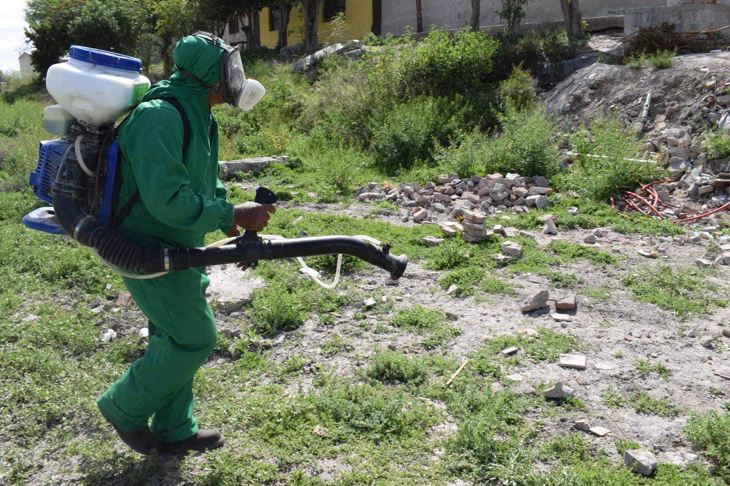 Acuden al ejido San Ignacio de San Pedro para llevar a cabo campaña contra el dengue