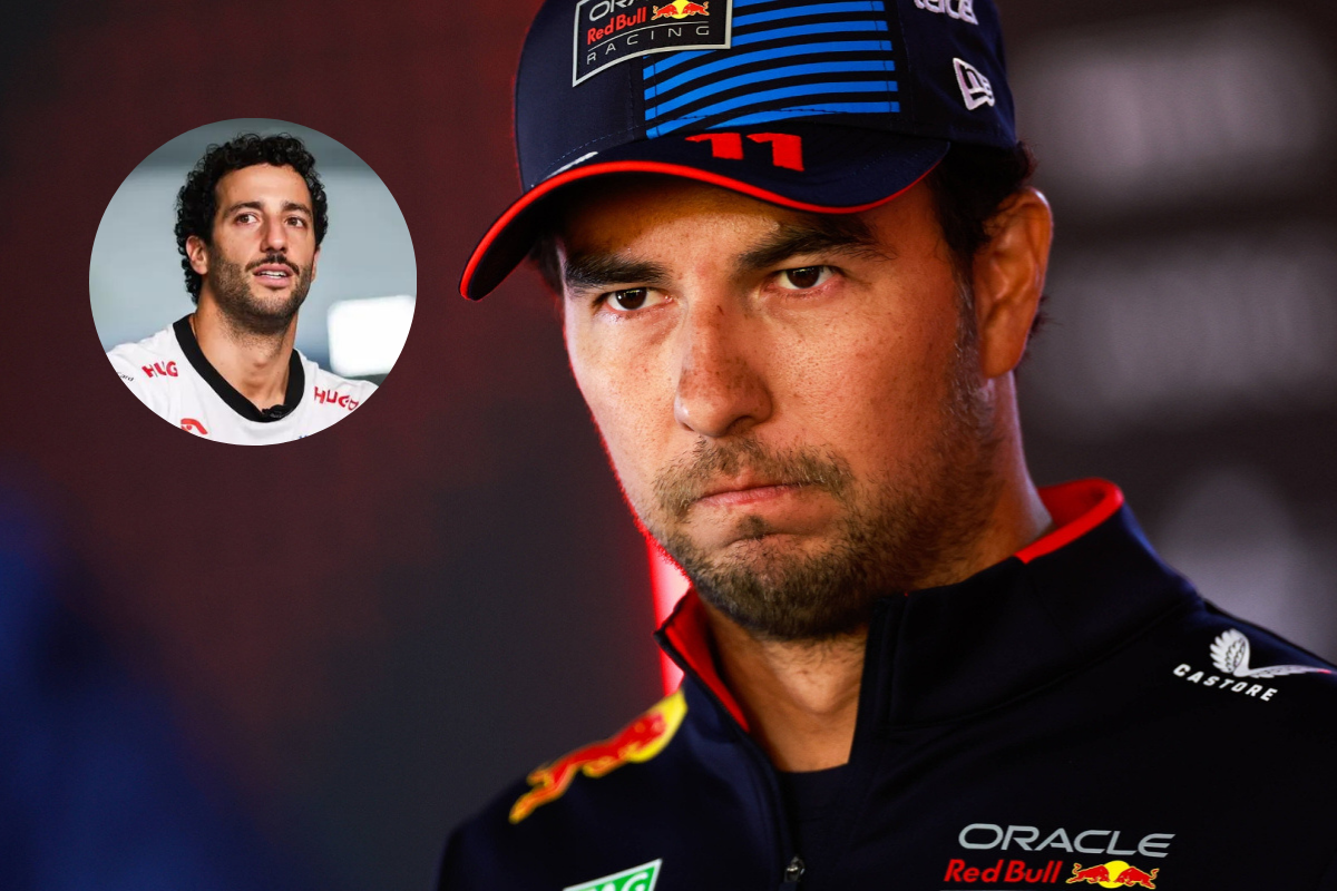 Checo Pérez se despide de Daniel Ricciardo tras su salida de Red Bull