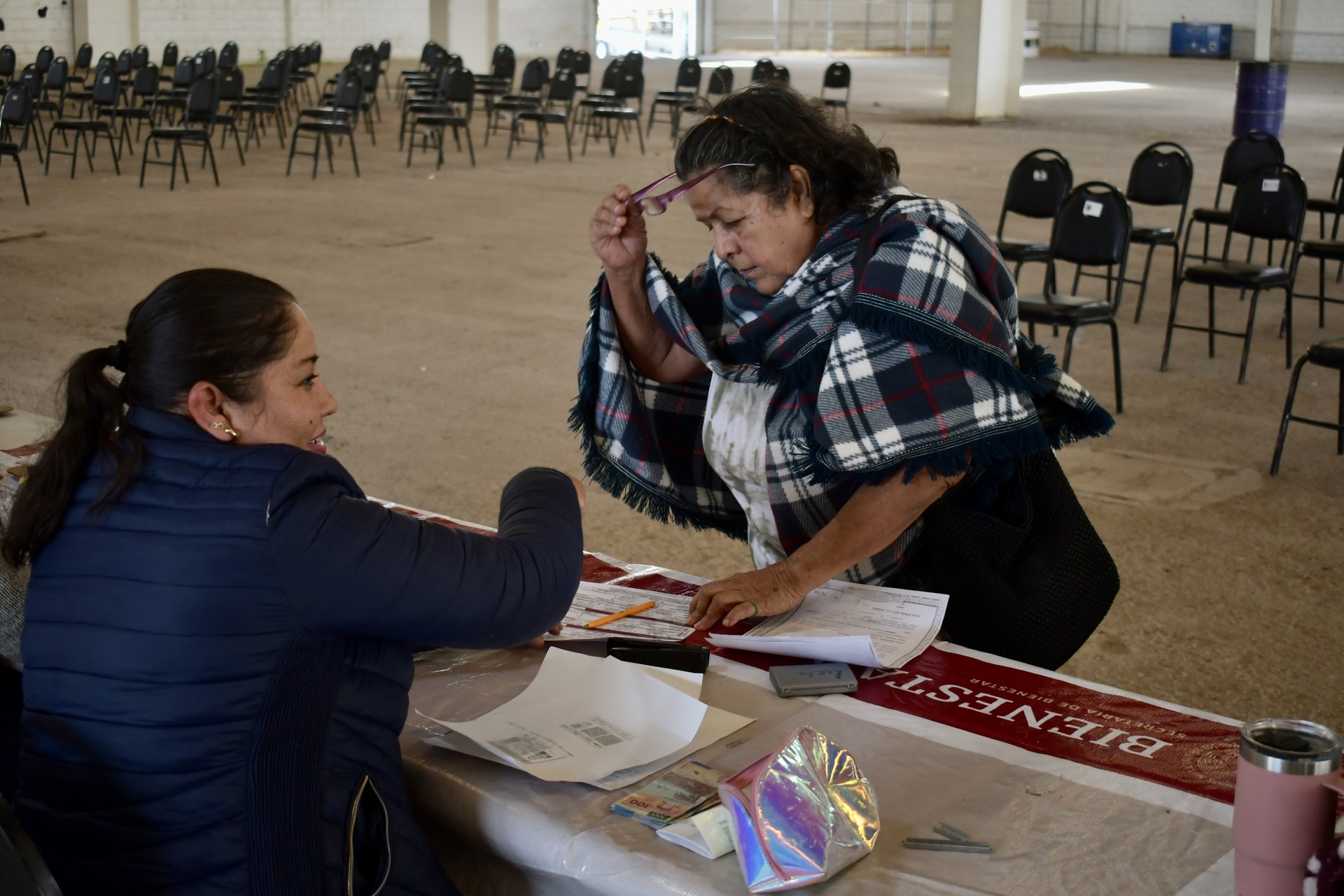 Registro de Pensión de Bienestar para Mujeres, en la Expo Feria de Gómez Palacio