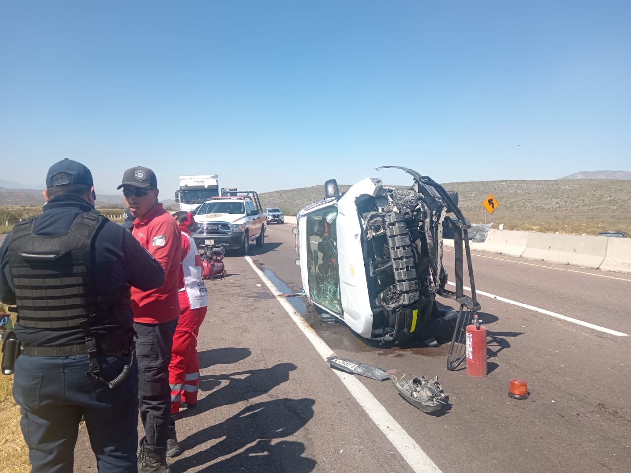 Accidente en León Guzmán.