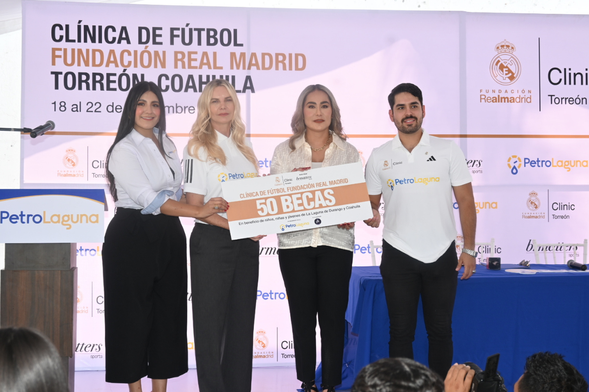 Comarca Lagunera recibirá Clínicas de Fútbol de la Fundación Real Madrid en noviembre