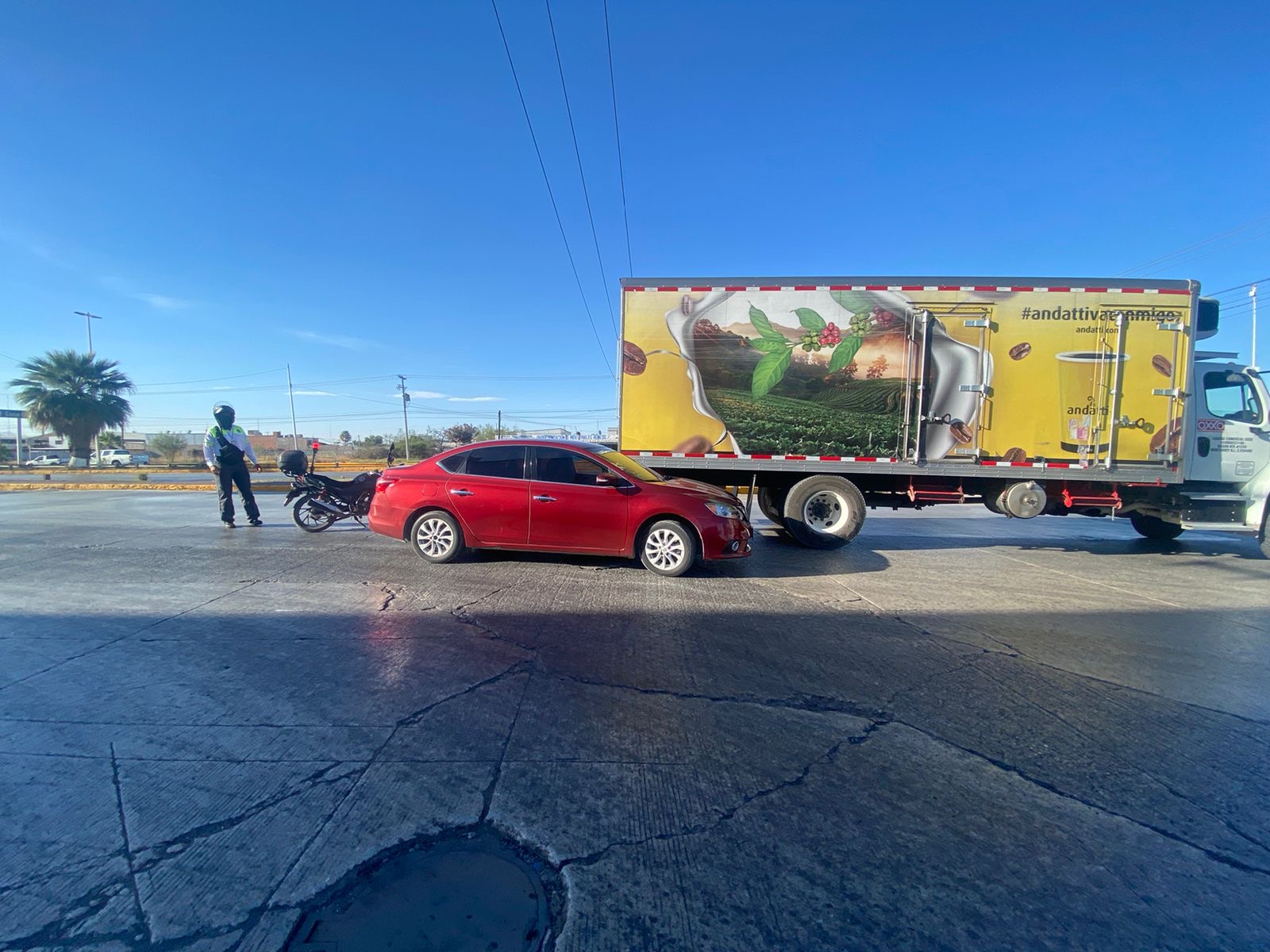 Accidente en el Parque Industrial de Gómez Palacio.