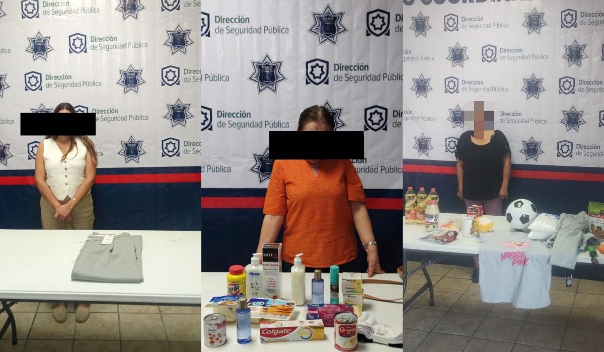 Detienen a tres mujeres en Torreón por el delito de robo a comercio