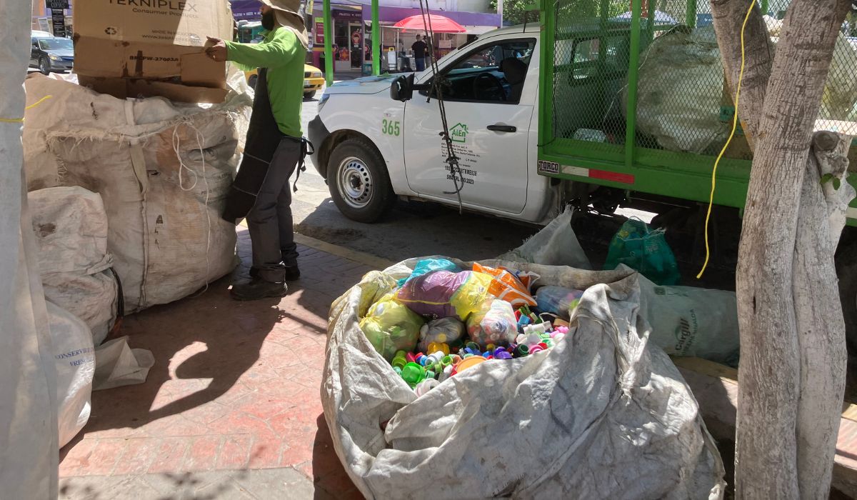 Preparan otra campaña de reciclaje en la Plaza Principal de San Pedro