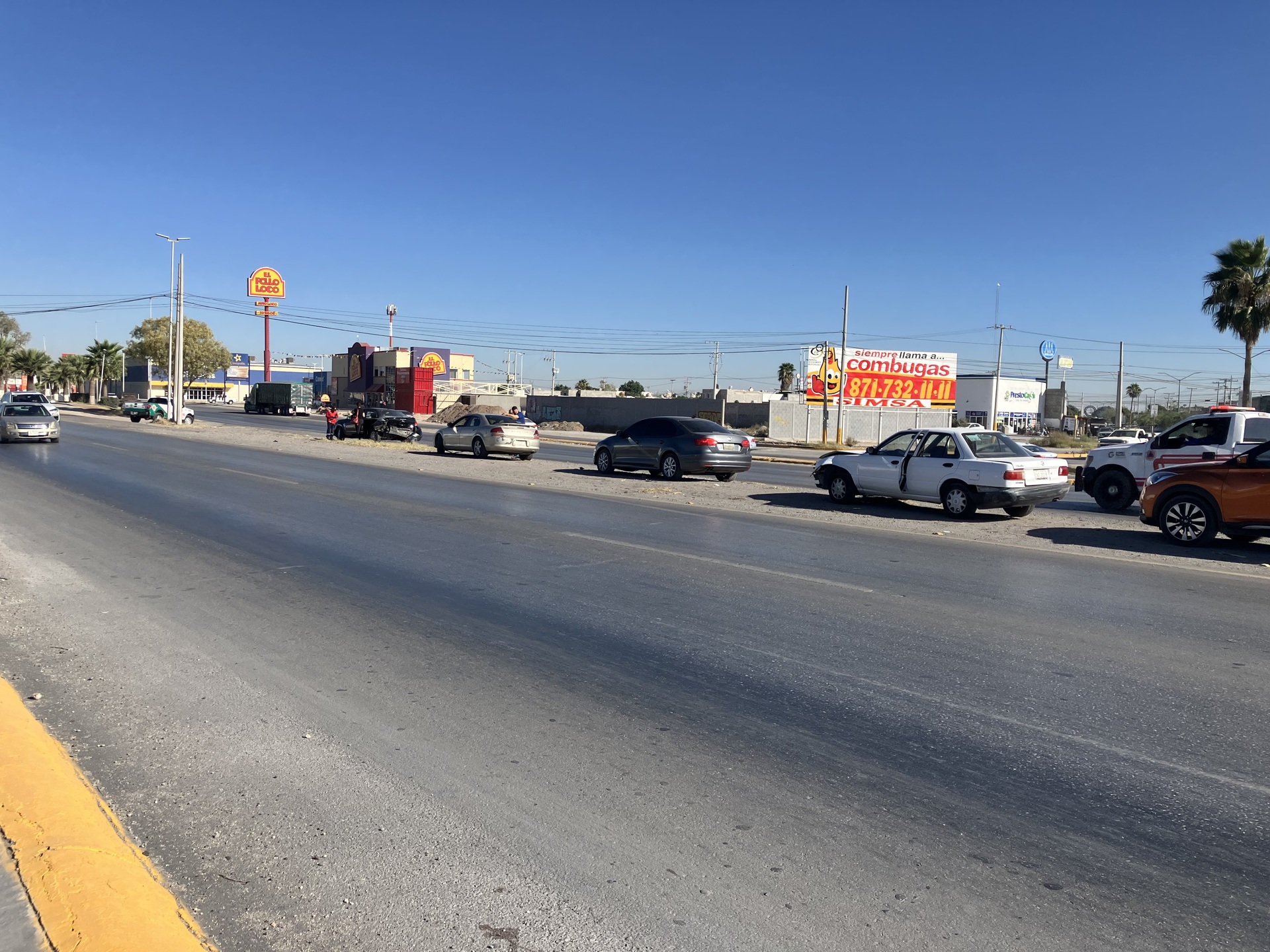 Accidente vial en Gómez Palacio.