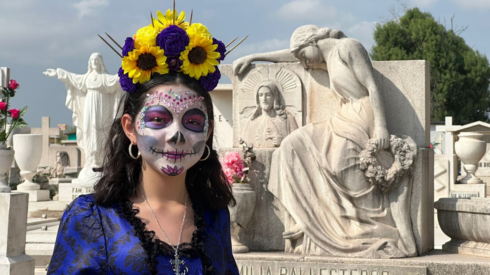 Nicole, la Pequeña Catrina inspirada en la famosa Calavera Garbancera de José Guadalupe Posada