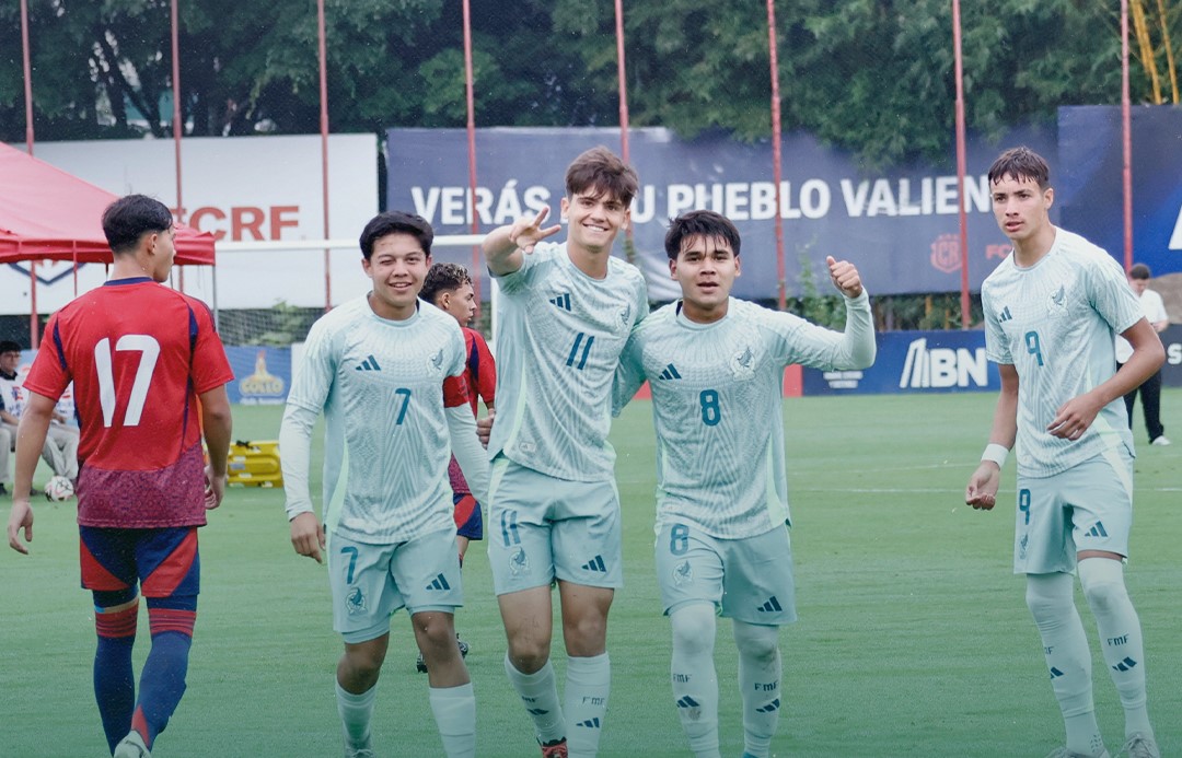 Con gol del santista Máximo Reyes, la Sub-17 de México triunfa en Costa Rica